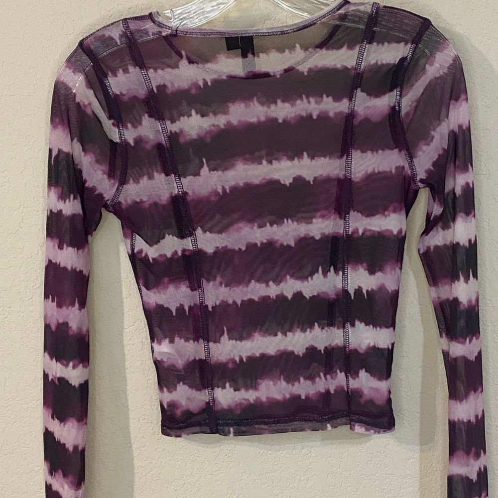 Purple Mesh Garage Long Slueeve - Picture 10 of 10